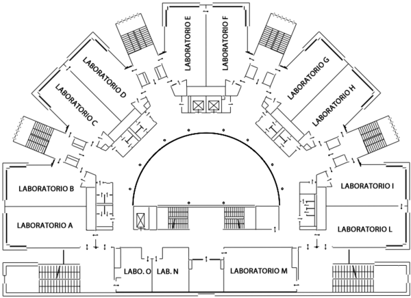 Laboratori piano quarto, cliccare per ingrandire